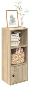 vidaXL Βιβλιοθήκη Sonoma Δρυς 31x24x77 εκ. από Επεξεργασμένο Ξύλο