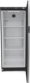 Fridge - 600L - Black - with Glass Door