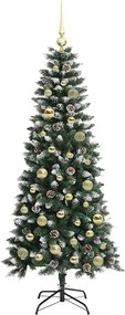 vidaXL Τεχνητό Χριστουγεννιάτικο Δέντρο με 150 LED Πράσινο 150 cm
