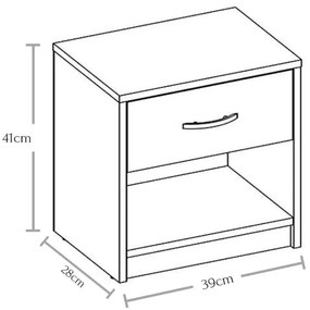 Κομοδίνο Stella-Grafitis