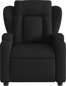 vidaXL Πολυθρόνα με Ανακλινόμενη Πόρτα Μαύρη Υφασμάτινη