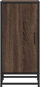 vidaXL Ραφιέρα Καφέ Δρυς 35,5x35x76 εκ. Επεξ. Ξύλο + Μέταλλο