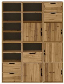 vidaXL Πλαϊνά ντουλάπια 6 τεμ. ODDA 40x24x79 εκ. από Μασίφ Ξύλο Πεύκου