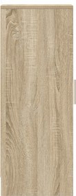 vidaXL Παπουτσοθήκη Sonoma Δρυς 32 x 35 x 92 εκ. από Επεξ. Ξύλο