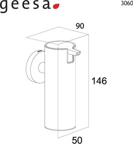 Geesa Tiger 3060 Inox - Επιτοιχος Διανομεας 125 ml