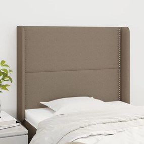Κεφαλάρι με Πτερύγια Taupe 103x16x118/128 εκ. Υφασμάτινο 3119434