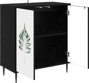 vidaXL Πλαϊνό γραφείο HANAU Μαύρη Δρυς 69 x 33 x 76 εκ.