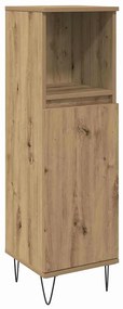 vidaXL Σετ Επίπλων Μπάνιου με πόρτα 3 pcs Artisan Oak 30 x 30 x 180 cm