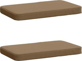 vidaXL Μαξιλάρια Πάγκου 2 Τεμαχίων VUGHT 2 pcs 100% Πολυεστέρας Taupe