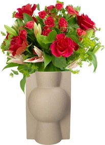 Βάζο ArteLibre Μπεζ Κεραμικό 20x18x28.5cm