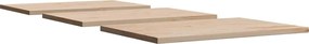 vidaXL Επιφάνειες Τραπεζιού Ορθογώνιες 3 τεμ. 80x53x2,5 εκ Μασίφ Πεύκο