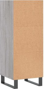 vidaXL Ντουλάπι Γκρι sonoma 34,5x32,5x90εκ. από Επεξεργασμένο Ξύλο