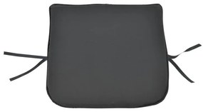 Chair cushion Pildo black fabric 43x40x3cm 43x40x3 εκ.