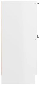 Συρταριέρα Γυαλιστερό Λευκό 60 x 30 x70 εκ. Επεξεργασμένο Ξύλο - Λευκό