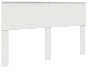 vidaXL Κρεβάτι Αποθήκης Λευκό 150 x 200 cm Επεξεργασμένο ξύλο