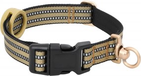 vidaXL Λουρί Σκύλου με Οδηγό και Κολάρο Ρυθμιζόμενο Καφέ M