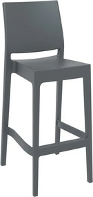 Σκαμπό Μπαρ Maya 75 Dark Grey