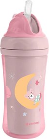 Παγούρι 220ml Με Καλαμάκι Kikka Boo Moony Me Pink