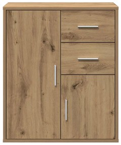 vidaXL Πλαϊνό γραφείο artisan δρυς 60 x 31 x 70 εκ Επεξεργασμένο ξύλο
