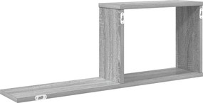vidaXL Κρεμαστά ράφια 2 pcs Γκρι Sonoma 80 x 15 x 30 εκ