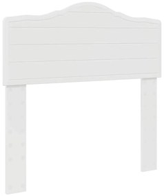 vidaXL Κεφαλάρι με κεφαλάρι Λαμπερό Λευκό 75 cm Επεξεργασμένο ξύλο