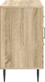 vidaXL Πλαϊνό γραφείο με συρτάρι Sonoma Δρυς 89 x 34,5 x 60 εκ.