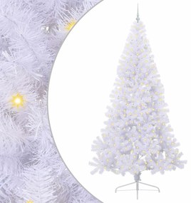 vidaXL Τεχνητό Χριστουγεννιάτικο Δέντρο Λευκό 240 cm PVC και Ατσάλι