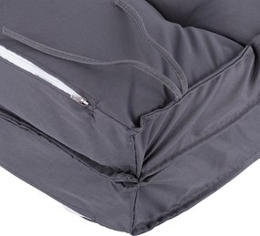 ΜΑΞΙΛΑΡΙ ΥΦΑΣΜΑΤΙΝΟ ΜΕ ΠΛΑΤΗ ΓΚΡΙ 96x46x7 εκ. HM5745.10