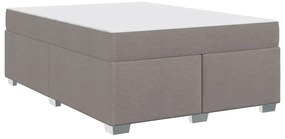 vidaXL Σκελετός Κρεβατιού Άλλο Taupe 140 x 200 cm ύφασμα