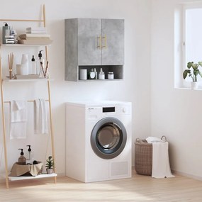 Ντουλάπι Τοίχου Γκρι Σκυρ. 60x31x70 εκ. Επεξεργασμένο Ξύλο