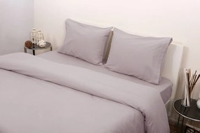 Σετ Παπλωματοθήκη Μονή 160x240 3100 Φανέλλα Γκρι Viopros