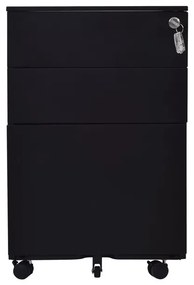 Ε6009,2 ΣΥΡΤΑΡΙΕΡΑ Μέταλλο Βαφή Μαύρο  39x52x60cm Συρταριέρα Γραφείου, , 1 Τεμάχιο