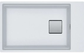 Franke Kubus 2 KNG 110-62 Polar White Υποκαθήμενος Γρανιτένιος Νεροχύτης 80cm