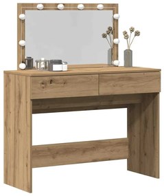 vidaXL Κομοδίνο artisan δρυς 100 x 40 x 120 εκ. Επεξεργασμένο ξύλο