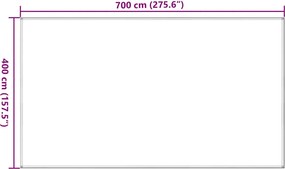 vidaXL Χαλί Σκηνής Μαύρο 400 x 400 εκ. από HDPE