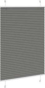 vidaXL Πλισέ περσίδα Ανθρακί 85x150 cm Πλάτος υφάσματος 84,4 cm