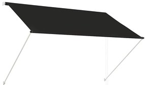 vidaXL Τέντα Συρόμενη Ανθρακί 200 x 150 εκ.
