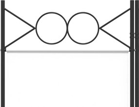 vidaXL Διαχωριστικό Δωματίου με 4 Πάνελ Λευκό 160x200 εκ. από Ύφασμα