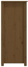 vidaXL Ντουλάπι Καφέ Μελί 83x41,5x100 εκ. από Μασίφ Ξύλο Πεύκου