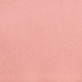 Πλαίσιο Κρεβατιού Boxspring Ροζ 100x200 εκ. Βελούδινο - Ροζ