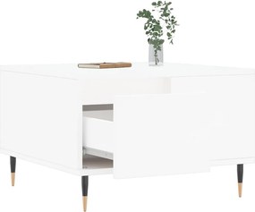 vidaXL Τραπεζάκι Σαλονιού Λευκό 55x55x36,5 εκ. από Επεξεργασμένο Ξύλο