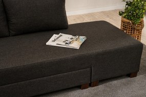 Corner Sofa-Bed Aly Left - Anthracite Anthracite