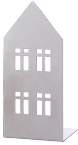 Κηροπήγιο Σπιτάκι 'Casita' Ατσάλι Ασημί 7x9.5x20cm