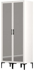 Ντουλάπα Δίφυλλη Kumsal 845HCT5438 80x47,5x201,4cm White Two Door