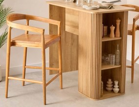 ΚΑΡΈΚΛΕΣ &amp; ΠΟΛΥΘΡΌΝΕΣ MIYAKO TEAK BAR STOOL SH70 ATMOSPHERA 207342A