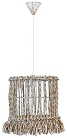 Φωτιστικό Οροφής Μονόφωτο Heronia Macrame Mix 15 Handmade 31-1114 Rope/Beige