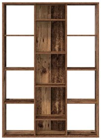 vidaXL Διαχωριστικό/Βιβλιοθήκη Παλιό Ξύλο 100x24x140εκ από Μοριοσανίδα