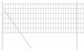 vidaXL Φράχτης Εuro Γκρι 0.4 x 50 μ. Σίδηρος με επικάλυψη PVC