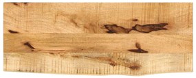 vidaXL Επιφάνεια Τραπεζιού 80x20x2,5 εκ. Live Edge Μασίφ Ξύλο Μάνγκο