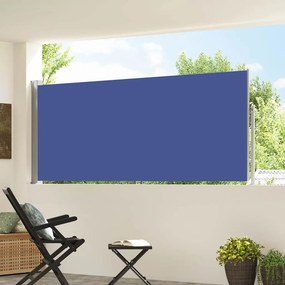 vidaXL Σκίαστρο Πλαϊνό Συρόμενο Μπλε 117x300 εκ.